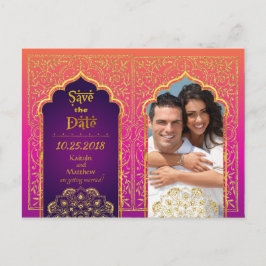 Cartão Postal De Anúncio Noites árabes de Bollywood salvam a data