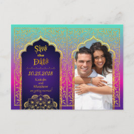Cartão Postal De Anúncio Noites árabes de Bollywood salvam a data