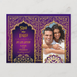 Cartão Postal De Anúncio Noites Árabes de Bollywood Salve a Data