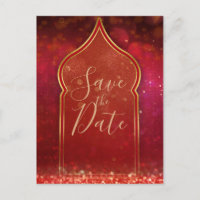 Noites Árabes Marroquinas Vermelho e Dourado Salve