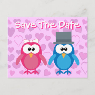 Cartão Postal De Anúncio Noiva & Noivo Lindos Save The Date Casamento