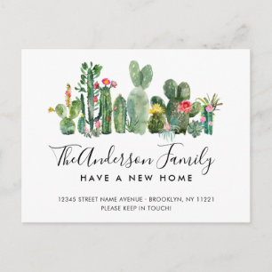 Cartão Postal De Anúncio Nome da Família Cactus Caqueteira Cócitos Novo M