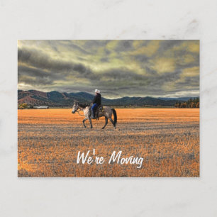 CARTÃO POSTAL DE ANÚNCIO NÓS ESTAMOS NOS MOVENDO