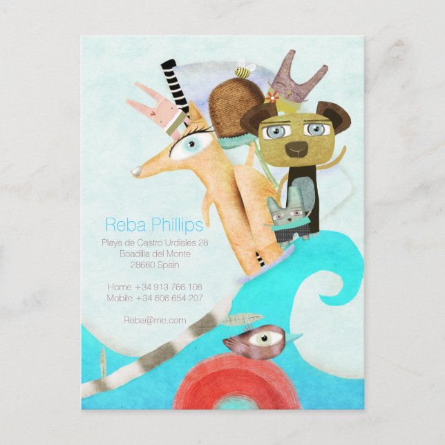 Cartão Postal De Anúncio Nós movemos a Espanha (Frente)