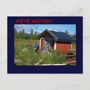 Cartão Postal De Anúncio Nós movemos o cartão-postal