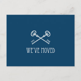 Cartão Postal De Anúncio Nós movemos o cartão-postal