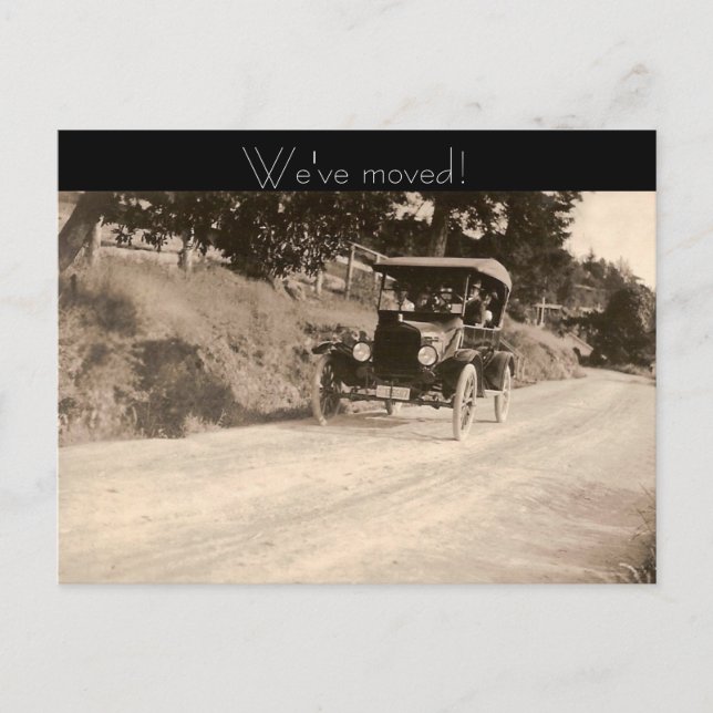 Cartão Postal De Anúncio Nós nos movemos (Frente)