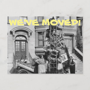Cartão Postal De Anúncio Nós nos mudamos - Cartão de mudança de endereço