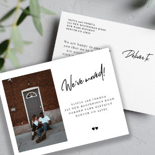 Cartão Postal De Anúncio Nós nos mudamos para uma foto personalizada modern