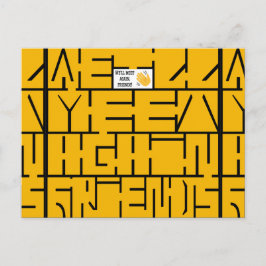 Cartão Postal De Anúncio Nos veremos novamente, amigos