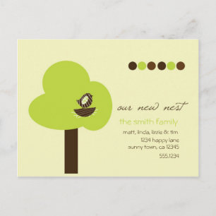 Cartão Postal De Anúncio Nosso ninho novo