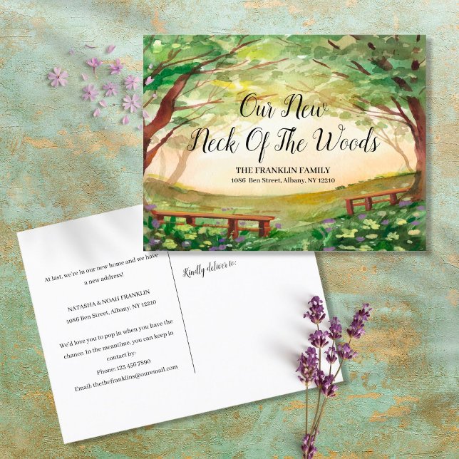 Cartão Postal De Anúncio Nosso Novo Quarteirão Nova Mudança De Endereço (Criador carregado)