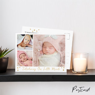 Cartão Postal De Anúncio Nosso Pequeno Milagre Estrela Dourada 3 Fotos Bebê