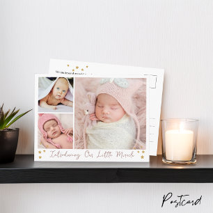 Cartão Postal De Anúncio Nosso Pequeno Milagre Estrela Dourada 3 Fotos Bebê