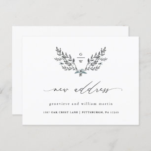 Cartão Postal De Anúncio Nova caligrafia de endereço Mudança de endereço