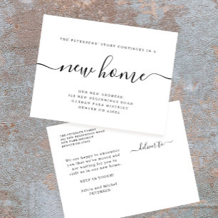 Cartão Postal De Anúncio Nova casa minimalista moderna em movimento