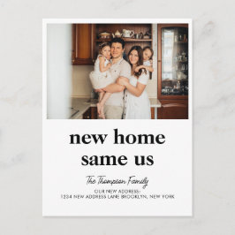 Cartão Postal De Anúncio Nova Casa Moderna Mesma Foto em Movimento