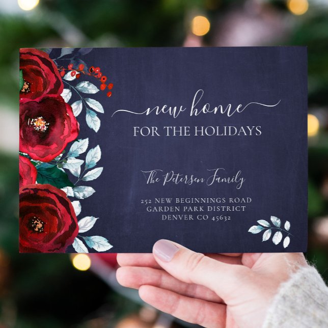 Cartão Postal De Anúncio Nova casa para as férias de Natal (Criador carregado)