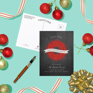 Cartão Postal De Anúncio Nova Casa Para Férias Painéis Alcalinos Modernos