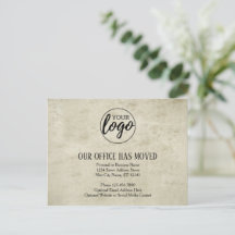 Nova mudança de endereço com o pergaminho do logot