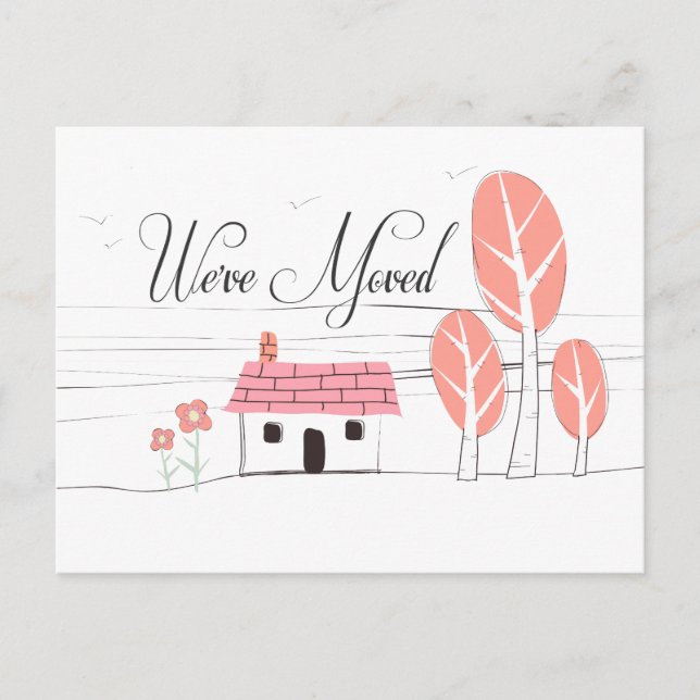 Cartão Postal De Anúncio Novo Cartão de Posto Móvel de Notificação Residenc (Frente)