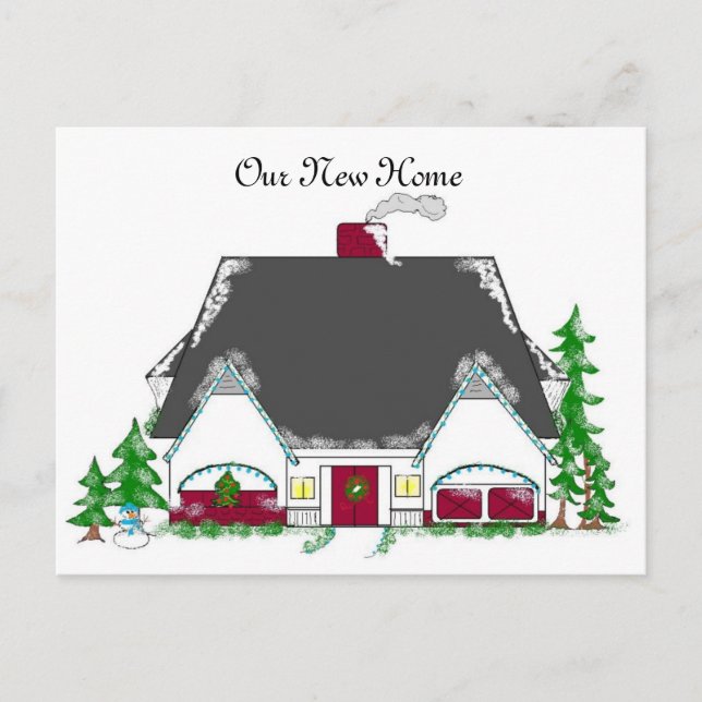 Cartão Postal De Anúncio Novo Endereço (Frente)