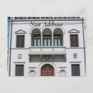Cartão Postal De Anúncio Novo Endereço