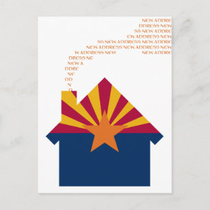 Cartão Postal De Anúncio novo endereço do arizona