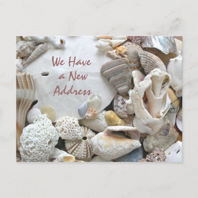 Cartão Postal De Anúncio Novo Endereço Vida à Beira-Mar (Frente)