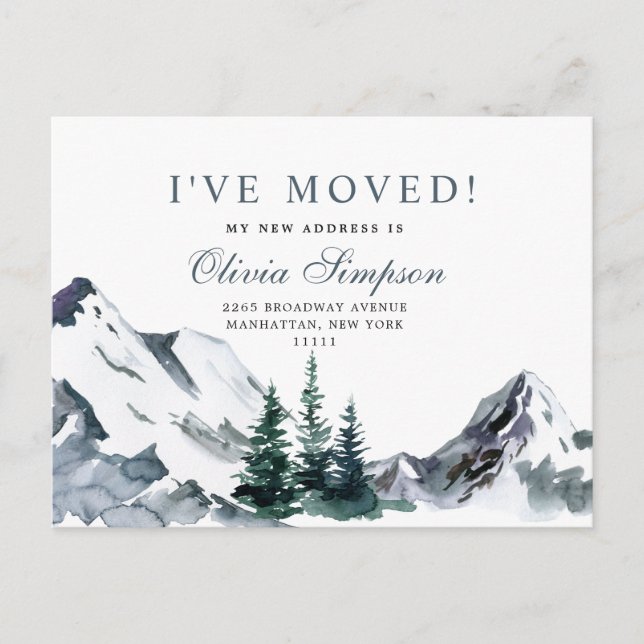 Cartão Postal De Anúncio Novo Pescoço da Floresta em Movimento (Frente)