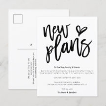 Novos planos de casamento salvam data estilo scrip