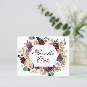 Cartão Postal De Anúncio Números Blooming Flor da Fruta russa Salvar a Da