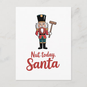 Cartão Postal De Anúncio Nut Today Papai noel Papais noeis de Natal Engraça