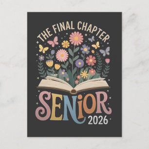 Cartão Postal De Anúncio O Capítulo Final Formatura Senior 2026 Flor