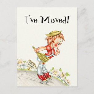 Cartão Postal De Anúncio O Cartão-postal Bonito Vintage Road para a Felicid