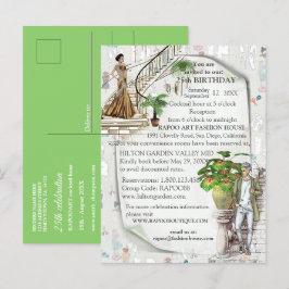 Cartão Postal De Anúncio O designer de moda 