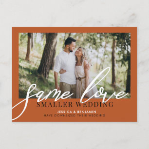 Cartão Postal De Anúncio O mesmo casamento menor  Atualização do casament