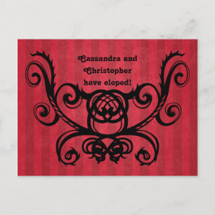 Cartão Postal De Anúncio O romance gótico, o negro vermelho vitoriano que j