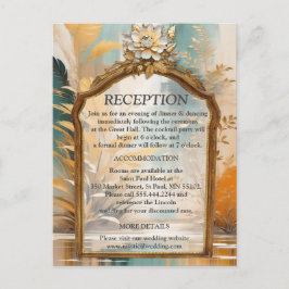 Cartão Postal De Anúncio Ondas e paisagens asiáticas artísticas orientais