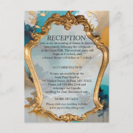 Cartão Postal De Anúncio Ondas e paisagens asiáticas artísticas orientais