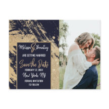 Os Brushstrokes Dourados do brilho dos azuis