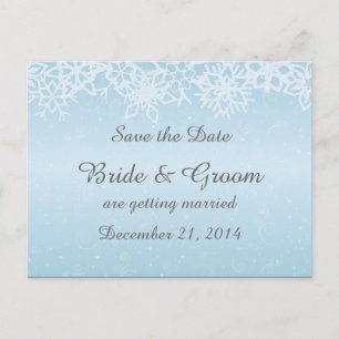 Cartão Postal De Anúncio Os flocos de neve do inverno salvar o cartão da