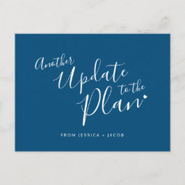 Cartão Postal De Anúncio Outra atualização para o plano casamento coração a