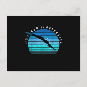 Cartão Postal De Anúncio Oxigênio é um treinador de Natação da equipe d