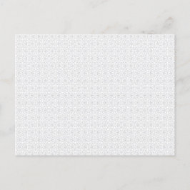 Cartão Postal De Anúncio Padrão de Azulejo Geométrico Cinza Claro