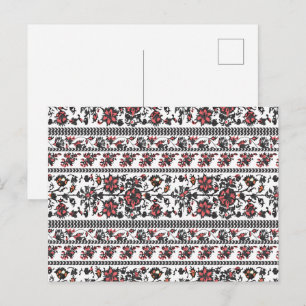 Cartão Postal De Anúncio Padrão Floral Botânico Cottagecore
