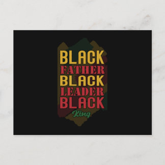 Cartão Postal De Anúncio Pai Negro Líder Negro Rei Negro