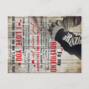 Cartão Postal De Anúncio Para O Meu Homem Presente, Presente Personalizado