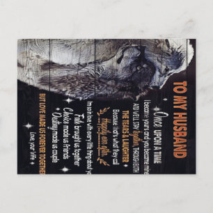 Cartão Postal De Anúncio Para o meu marido Design   Citações De Amor Para