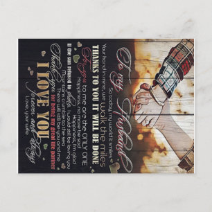 Cartão Postal De Anúncio Para o meu marido presente Carta Para Ele